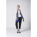 Elegantes Design Blauer Schal aus Seide Baumwolle